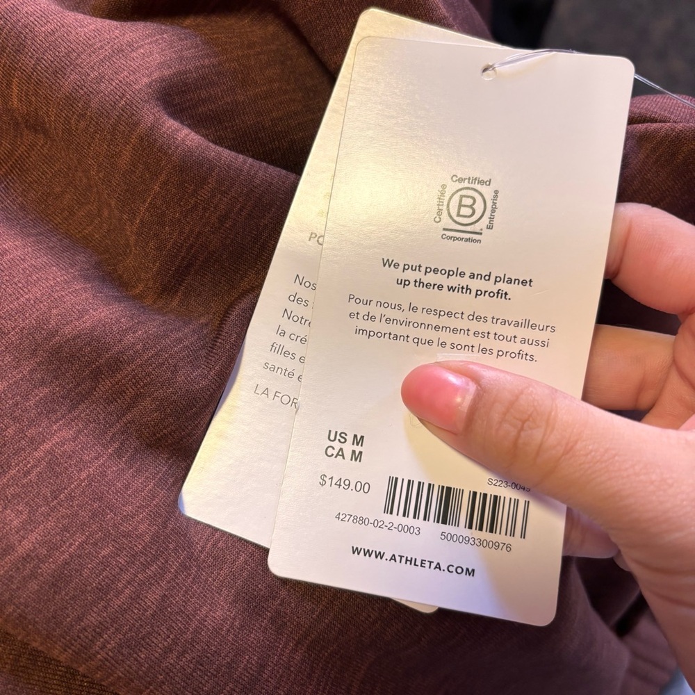 Athleta Altitude Polartec Half Zip Sweatshirt - Women's Size Medium - Brown - Picture 6 of 7